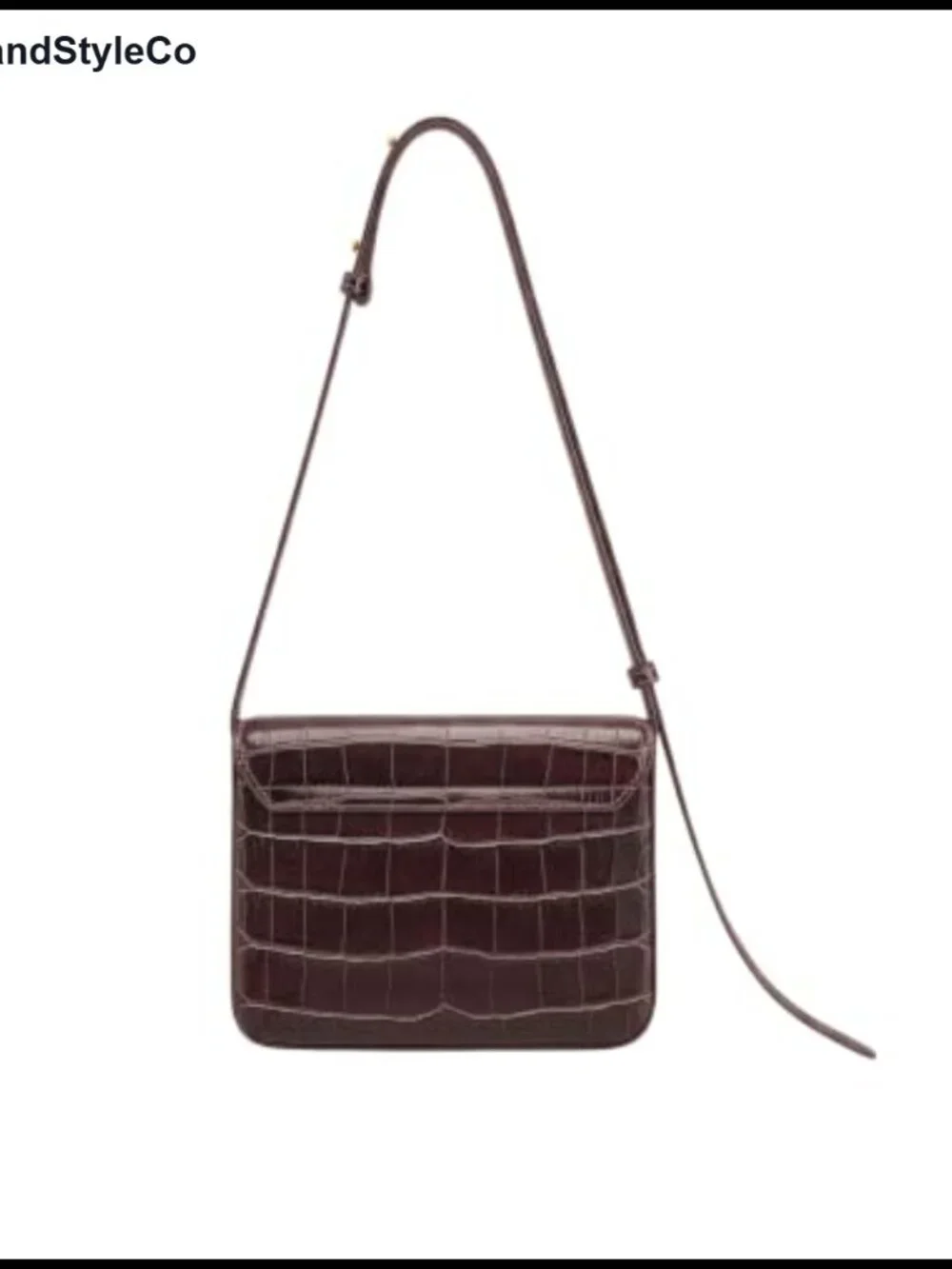 Pebbled Vegan Leather Shoulder Bag with Gold Hardware